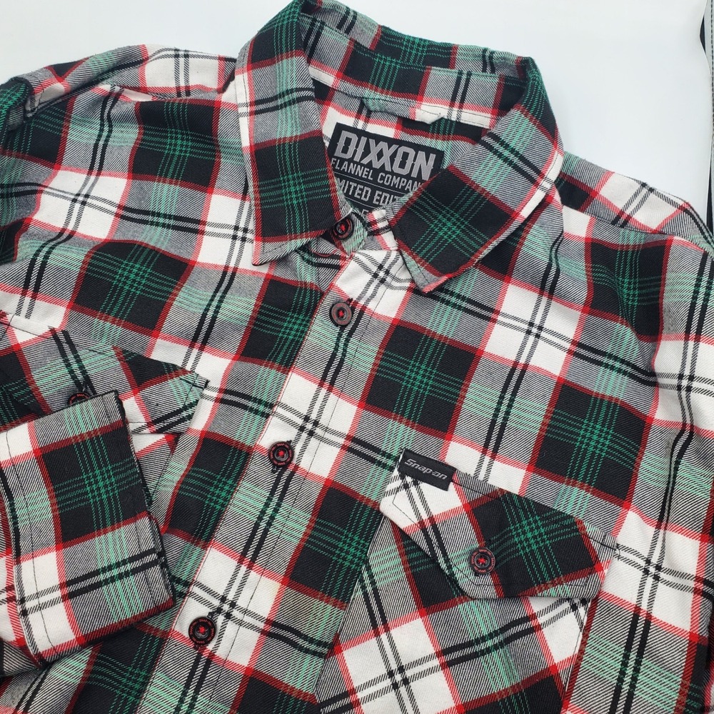 Dixxon Flannel Company Snap-On Limited Edition Plaid Shirt Mens XL Flaw